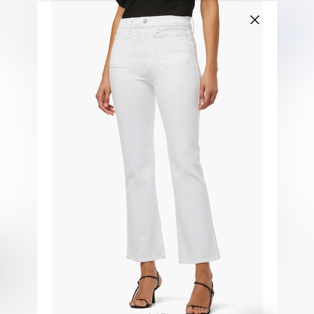 Joe’s Jeans High Rise Crop Bootcut‎ Jeans Size 31 White